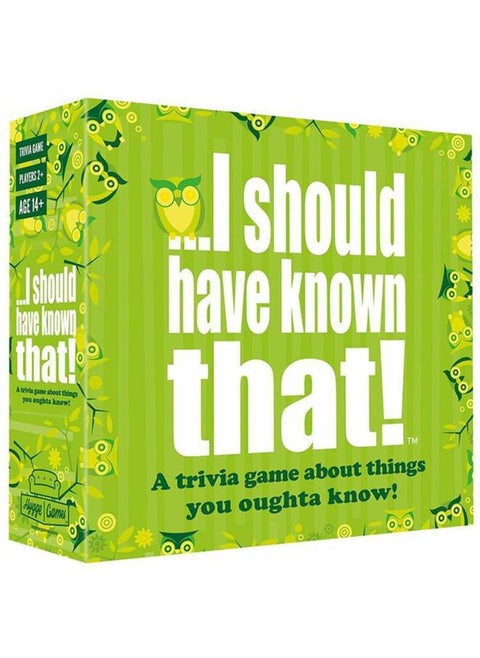 I Should Have Known That! English Board Game Card I Should Know Party Game Card-Color:I Should Have Known That Green Tree