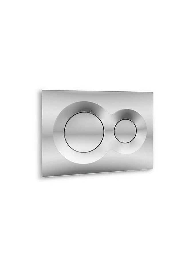 Kohler - KOHLER LYNK Mechanical Dual-flush Faceplate in Polished Chrome color compatible with Kohler Mechanical in-wall tank or cistern tank - Image 1