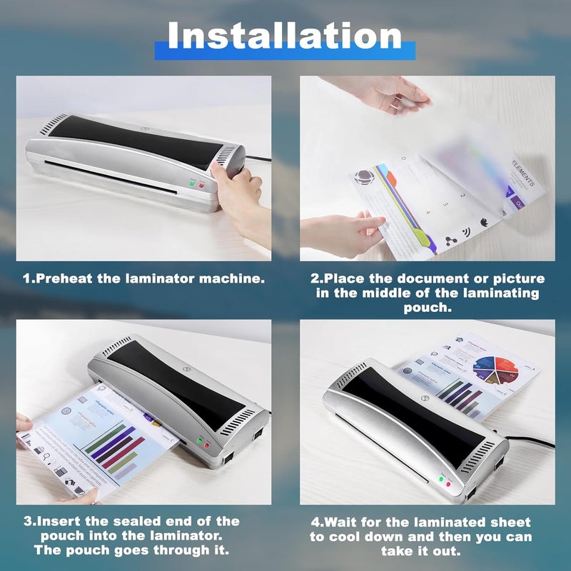 NefLaca 8.9" x 11.4", Thermal Laminating Pouches, Letter Size, 5 mil Thick (200 Pack) - Image 3