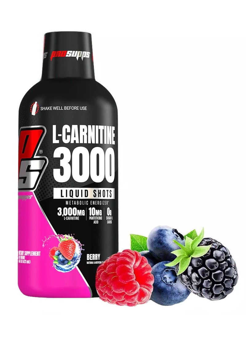 L-Carnitine 3000 Liquid Shots - Berry - (473 ml) - pzsku/ZEFDF37564DA7F596D25FZ/45/_/1710585105/e39e82f2-970a-4cae-ae78-97154a1d5be3