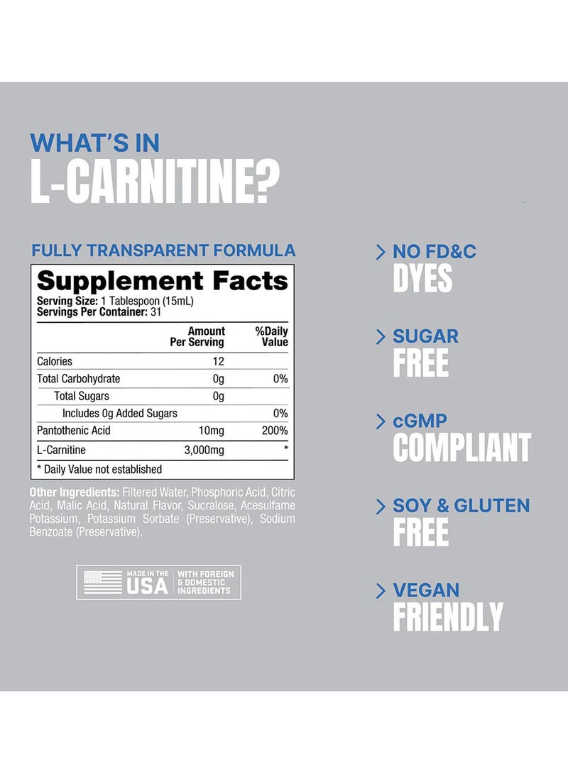 ProSupps L-Carnitine 3000 Liquid Shots - Berry - (473 ml) - Image 2