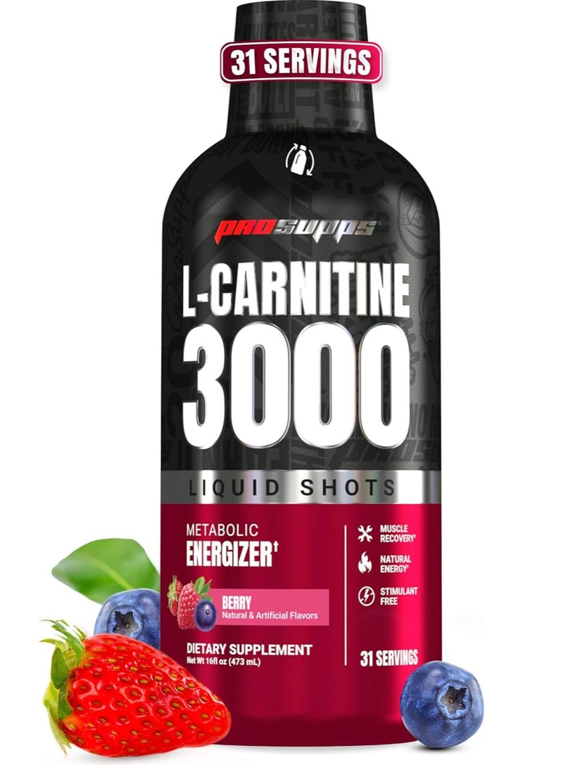 ProSupps L-Carnitine 3000 Liquid Shots - Berry - (473 ml) - Image 1