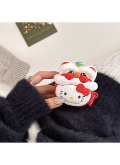 Generic Year Headset For Apple 4 Generation AirpodsPro2 Cartoon Cute Protective Shell Premium-Color:Butter Bear With Hook-Applicable Models:Airpods 4th Generation  - Image 3