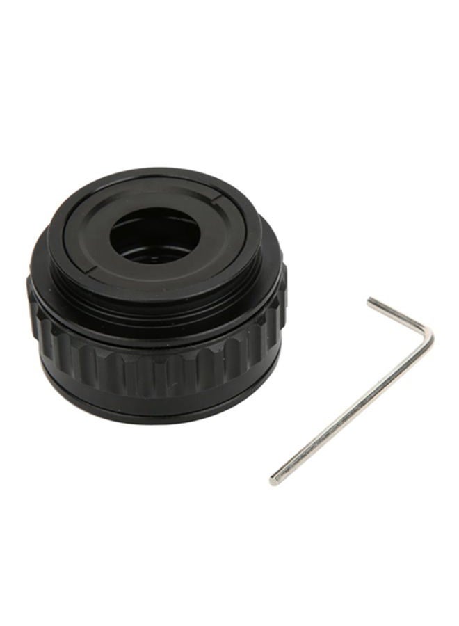 Estink Microscope Adapter, 0.35X CTV Microscope Lens Camera Interface Adapters Microscope Accessory Mount Lens Adapter for Trinocular Stereo Microscope, with Hex Scoket Wrench, Black - Image 1