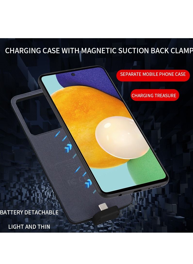 GULFLINK Wireless Protective Charging Case Cover for SAMSUNG A33 5000MAH Black - Image 2