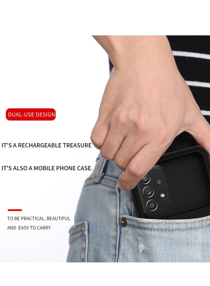 GULFLINK Wireless Protective Charging Case Cover for SAMSUNG A33 5000MAH Black - Image 5