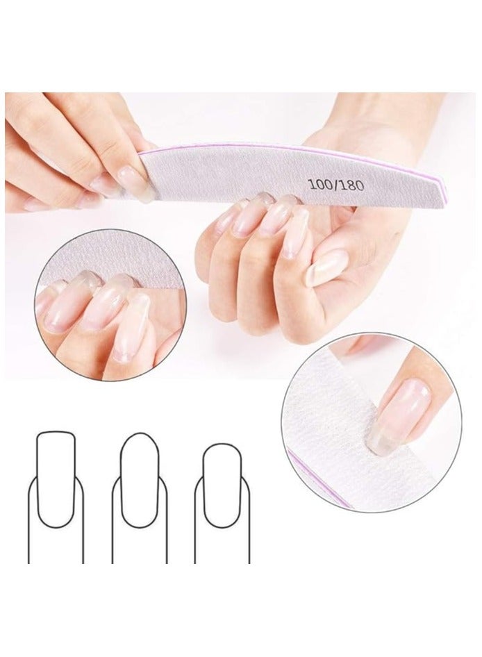 صالون سيستيم 20 قطعة من مبارد الأظافر الاحترافية على الوجهين - Image 4