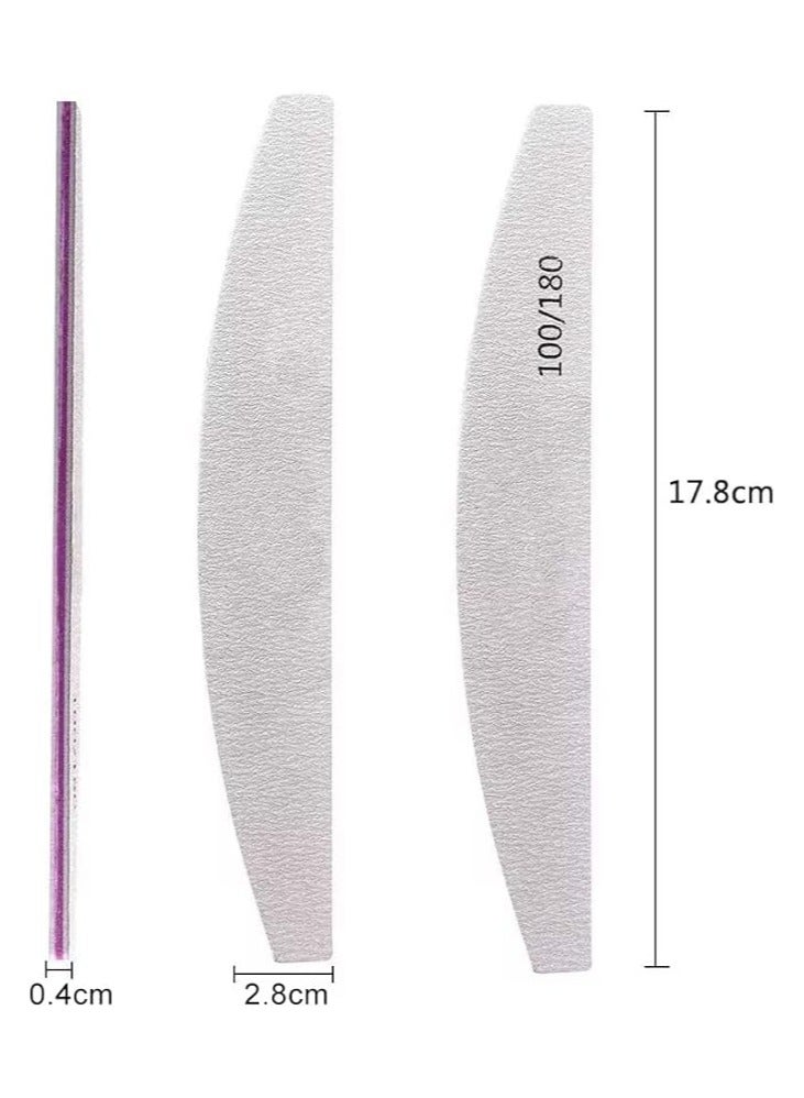 صالون سيستيم 20 قطعة من مبارد الأظافر الاحترافية على الوجهين - Image 3