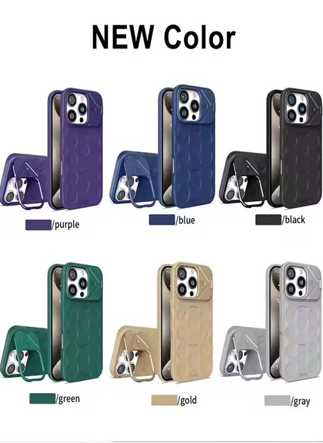 Iphone 12 Pro Max  Silicone TPU Case with Fashion and Unique Design,  Invisible Stand, Support Magnetic Charging, Compatible with Iphone 12 Pro Max - Black