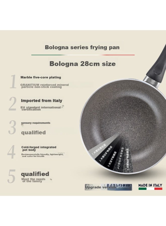 Ballarini Non-stick Pan, Induction Cooker Wok, Imported Flat-bottom Lightweight Frying Pan, Gas And Induction Compatible Stir-fry Pan, Bologna 28cm - Image 1