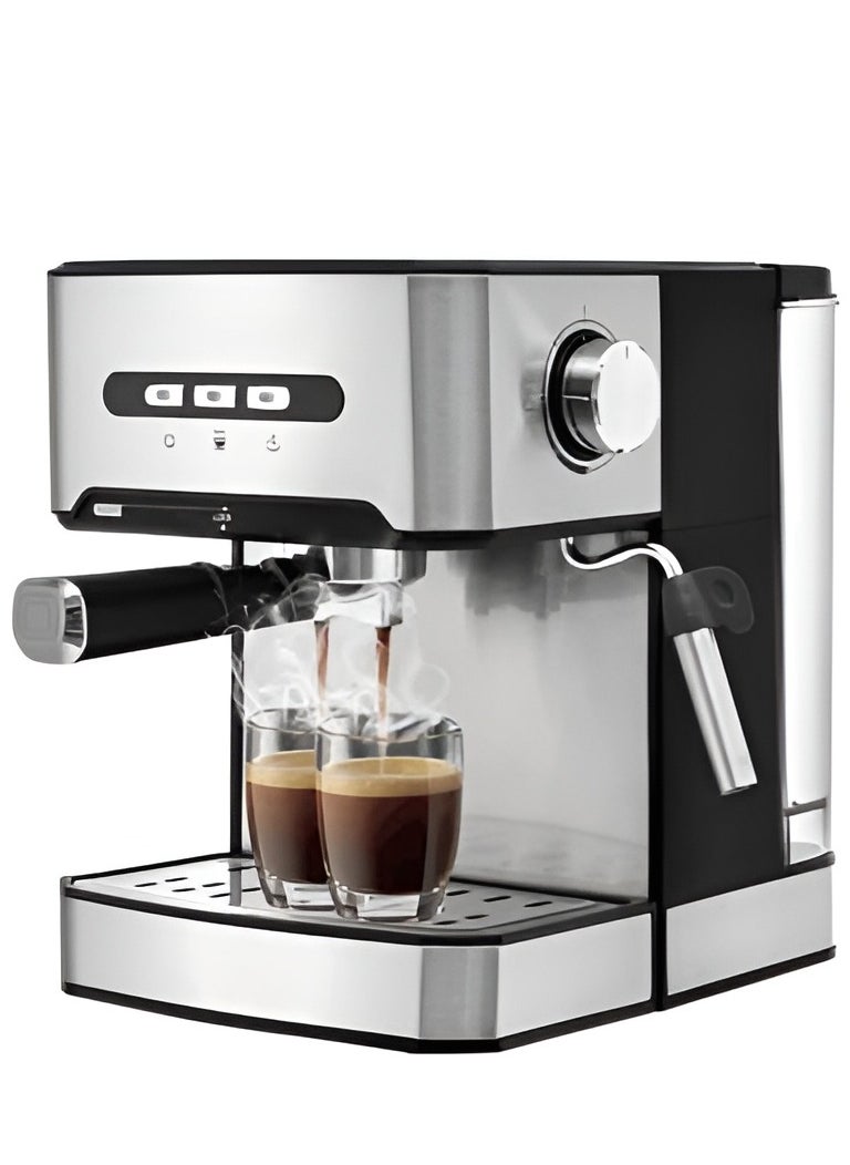 Generic Espresso Coffee Machine With Milk Frother And Steamer  with Pump Pressure Espresso Machine, Espresso Maker For Home Barista Or Office Latte Cappuccino Machine 1.6L 800W  - Image 1