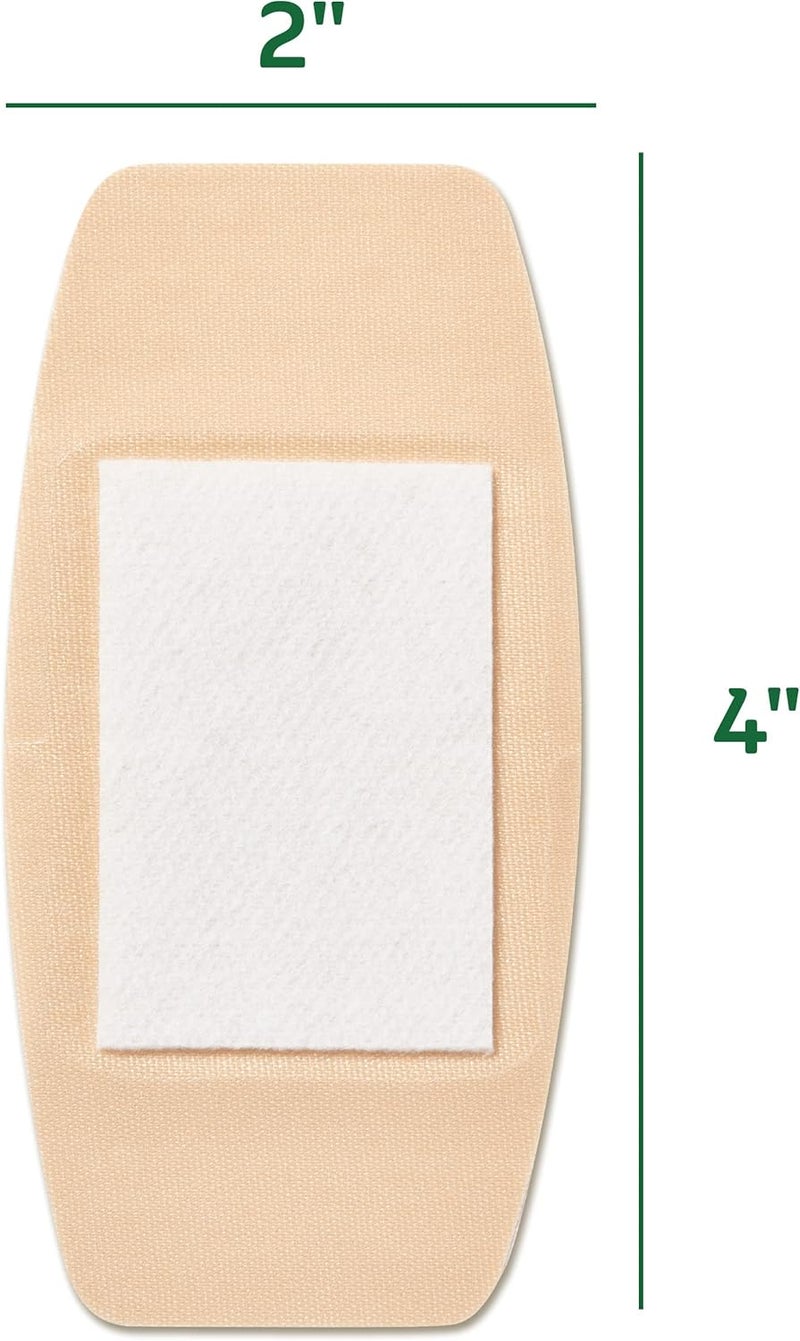 CURAD Naturals Aloe Vera Vitamin E Bandages 2 x 4 Individually Wrapped Sterile Bandage First Aid Kit Essential Protects Scrapes and Cuts Absorbent and SelfAdhesive 8Count4 Boxes - Image 4
