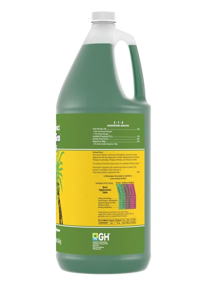 General Hydroponics FloraGro Plant Food, 2-1-6, 1 gal. - Image 2