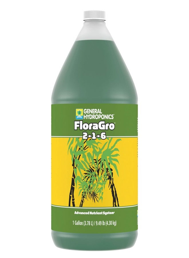 General Hydroponics FloraGro Plant Food, 2-1-6, 1 gal. - Image 1