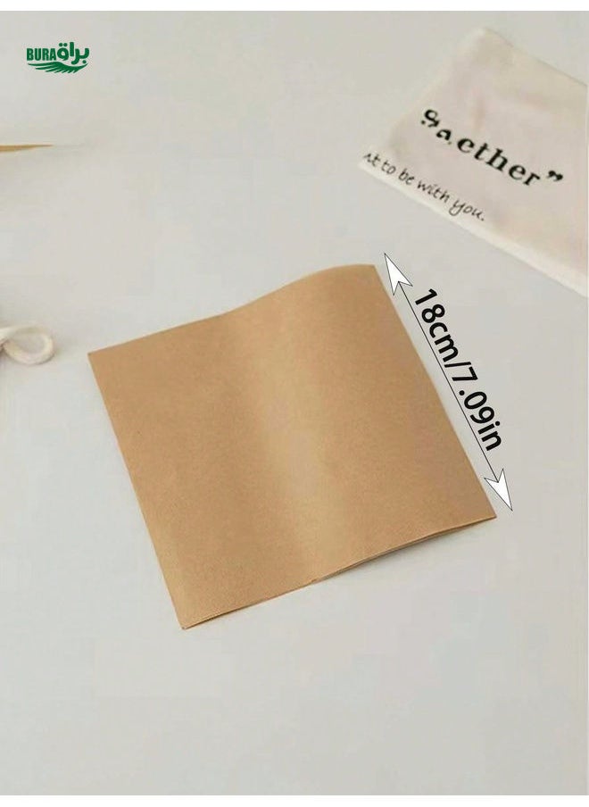 BURAQ - 80pcs Oil-Proof Baking Paper Cupcake Liners, Handhold Dessert Partition Packaging, Decorative Bakery Separator Paper For Catering, Cake Divider Paper, Suitable For Restaurant, Burger, Cake, Cookies, Candy Packaging, Food Separator - Image 1