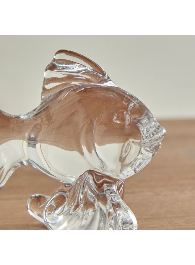 Home Box Vega Glass Fish Accent 11 x 8 x 5 cm  - Image 3