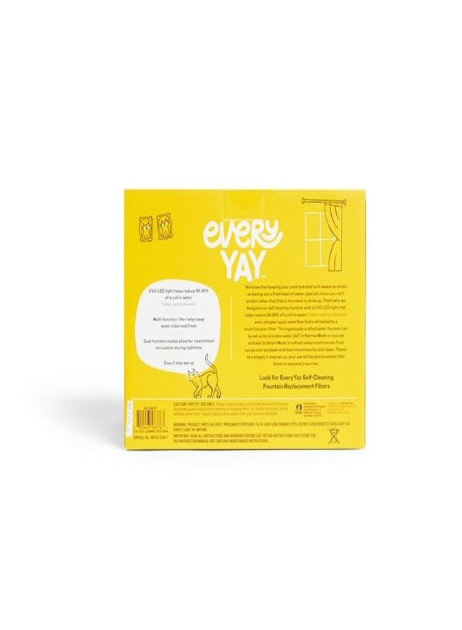 EveryYay Get Fresh Self-Cleaning Fountain for Cats 12.5 Cups - Image 2