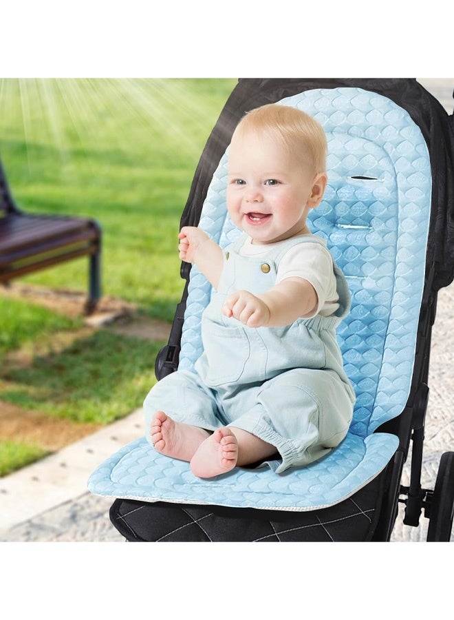 Berma Baby وسادة مقعد عربة الأطفال وسادة عربة أطفال قابلة للعكس - دعم رأس وجسم الطفل وسادة عربة أطفال قابلة للتنفس لعربات الأطفال في الطقس الحار في الهواء الطلق والشاطئ والمنزل والسيارة والتنقل والطائرة والتخييم والسفر - Image 4