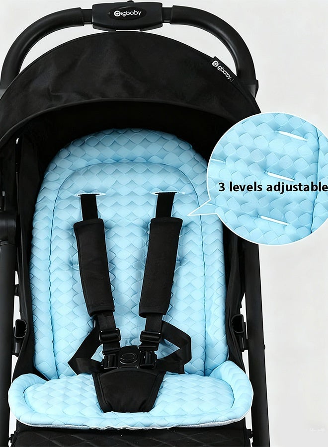 Berma Baby وسادة مقعد عربة الأطفال وسادة عربة أطفال قابلة للعكس - دعم رأس وجسم الطفل وسادة عربة أطفال قابلة للتنفس لعربات الأطفال في الطقس الحار في الهواء الطلق والشاطئ والمنزل والسيارة والتنقل والطائرة والتخييم والسفر - Image 3