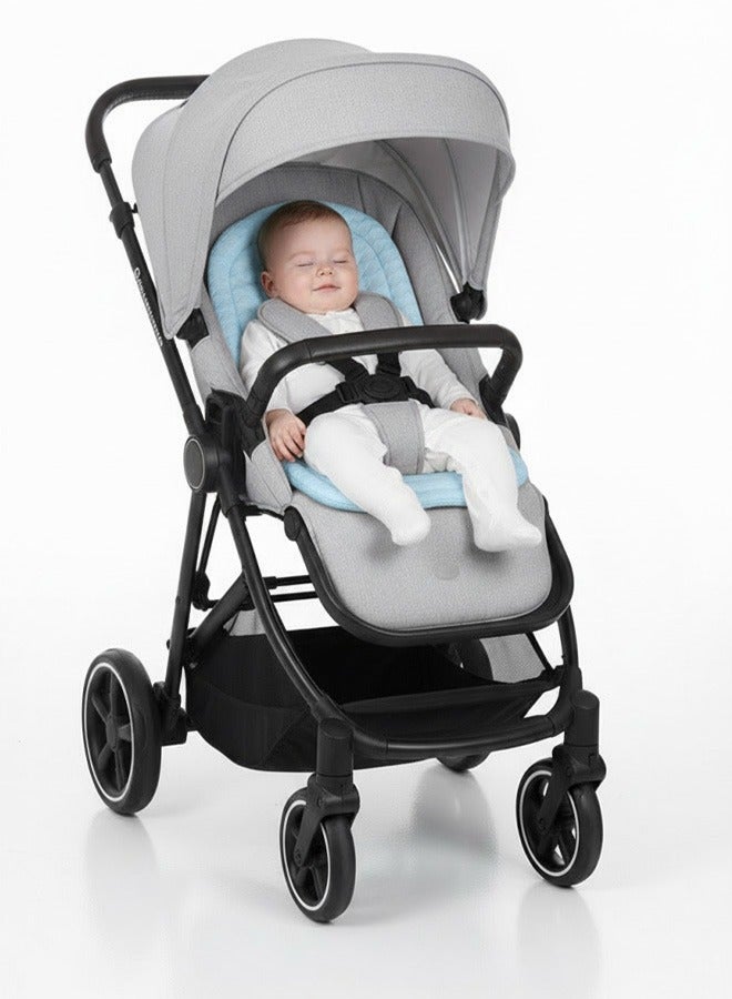 Berma Baby وسادة مقعد عربة الأطفال وسادة عربة أطفال قابلة للعكس - دعم رأس وجسم الطفل وسادة عربة أطفال قابلة للتنفس لعربات الأطفال في الطقس الحار في الهواء الطلق والشاطئ والمنزل والسيارة والتنقل والطائرة والتخييم والسفر - Image 2