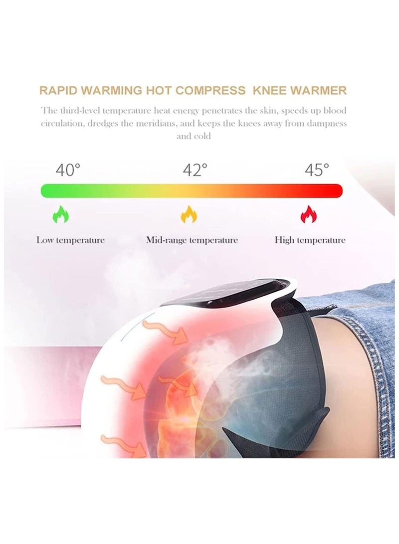 Knee Joint Massager For Circulation With Heat Function Therapy 3D Deep Kneading Tissue Thigh Calf Knee, Increases Blood Flow Circulation, Plantar Fasciitis - Image 2