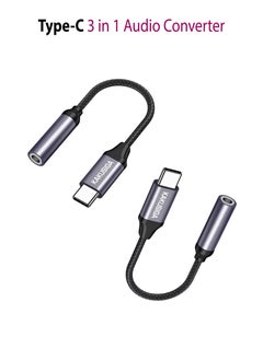 KAKUSIGA Lightning to 3.5mm Jack Audio Converter, Aux Converter Head phone Jack Adaptor Phone Converter (IOS) - Black  - Image 1
