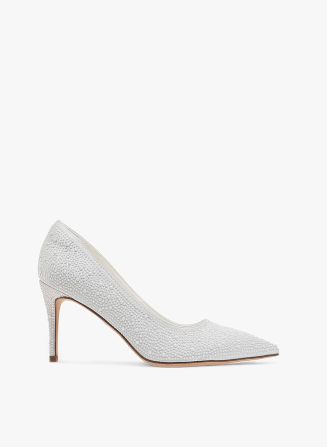 Celeste Women's Embellished Slip-On Pumps with Stiletto Heels  - Image 3