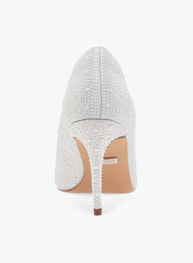 Celeste Women's Embellished Slip-On Pumps with Stiletto Heels  - Image 5
