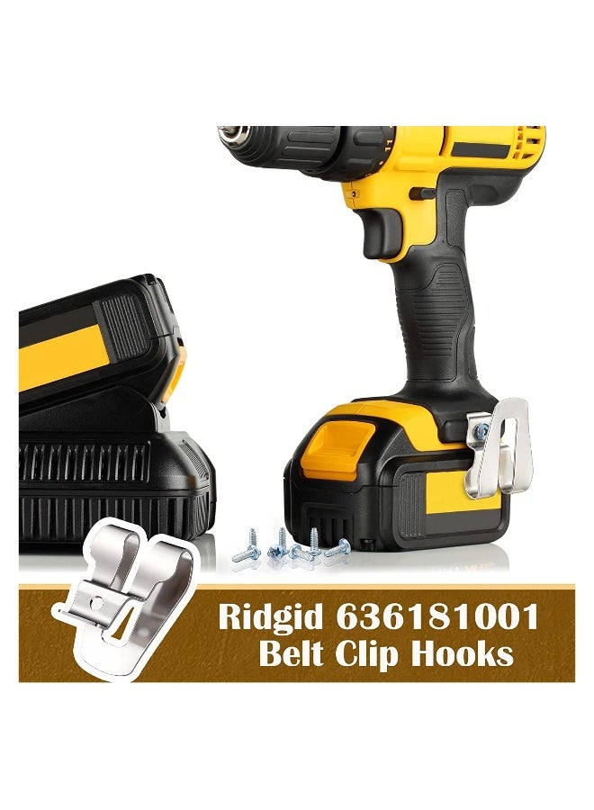 Replacement Belt Clip Hooks Stainless Steel Driver Belt Clip Drill Clip Hook Tool with Screws Power Tool Parts (8) - Image 5