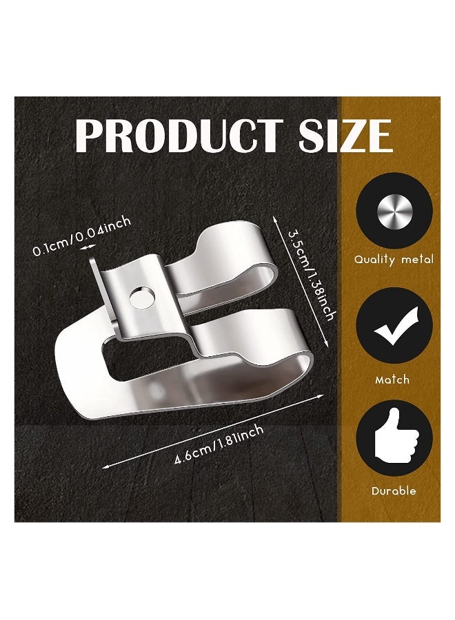 Replacement Belt Clip Hooks Stainless Steel Driver Belt Clip Drill Clip Hook Tool with Screws Power Tool Parts (8) - Image 3