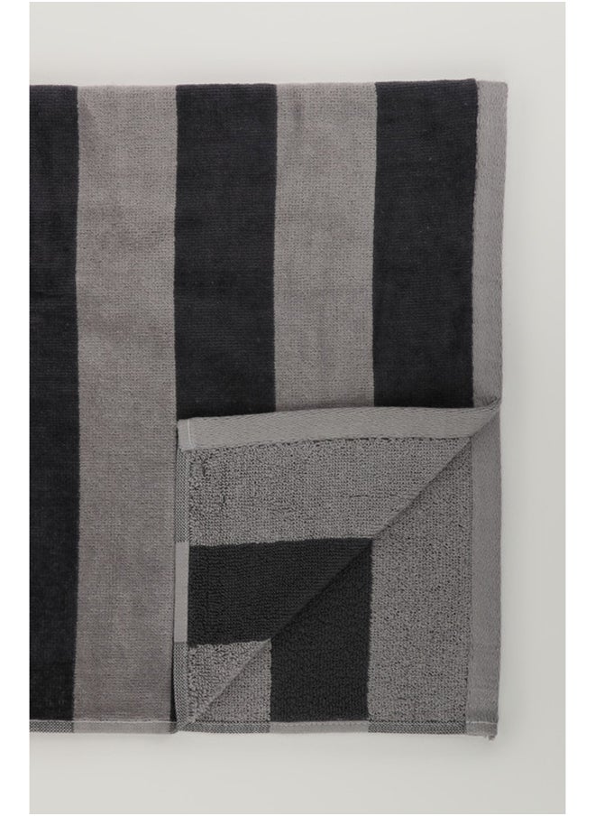 White Rose - 4 Piece Bathroom Towel Set - MELLOW - 500 GSM - 100% Cotton Velour - 2 Bath Towel 70X140 cm & 2 Hand Towel 50x90 cm -MultiColour - Modern Stripe Design - Luxury Touch - Extra Absorbent - Image 1