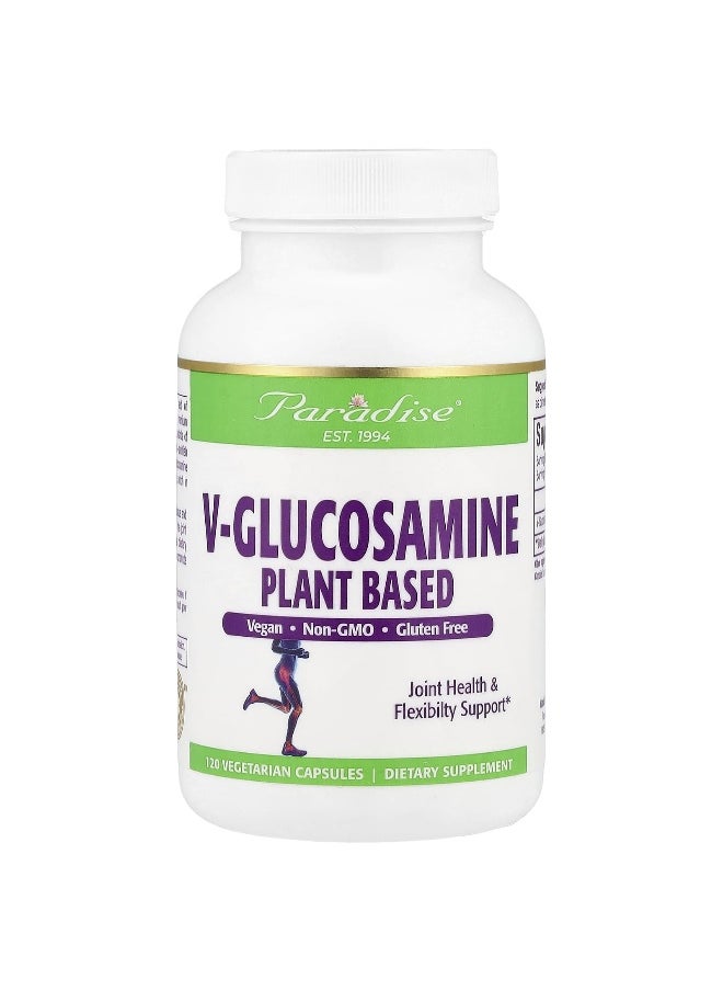 Paradise Herbs Paradise Herbs, V-Glucosamine, Plant Based, 750 mg, 120 Vegetarian Capsules  - Image 1
