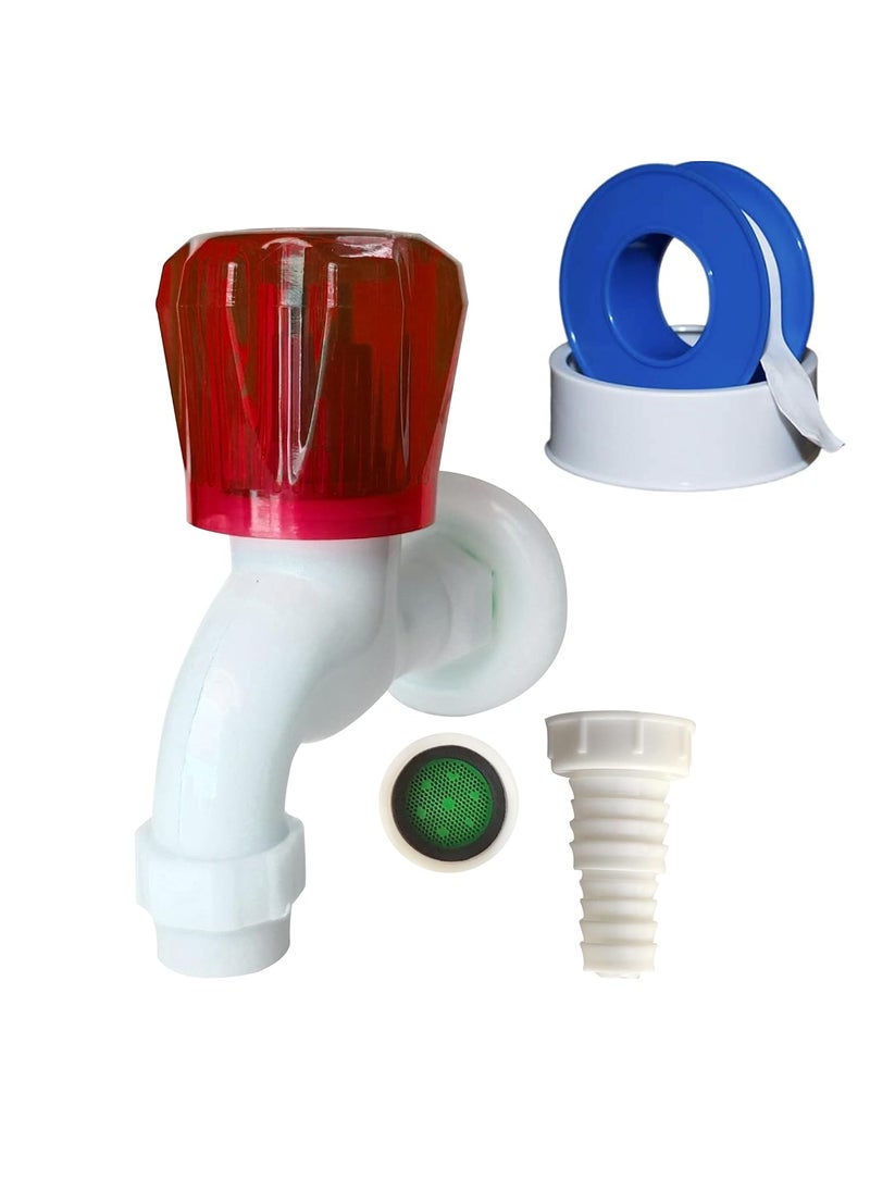 Techhark Techhark ® Polished ABS Plastic Based Multi-Use Water Tap ( White, Pack of 2)  - Image 2