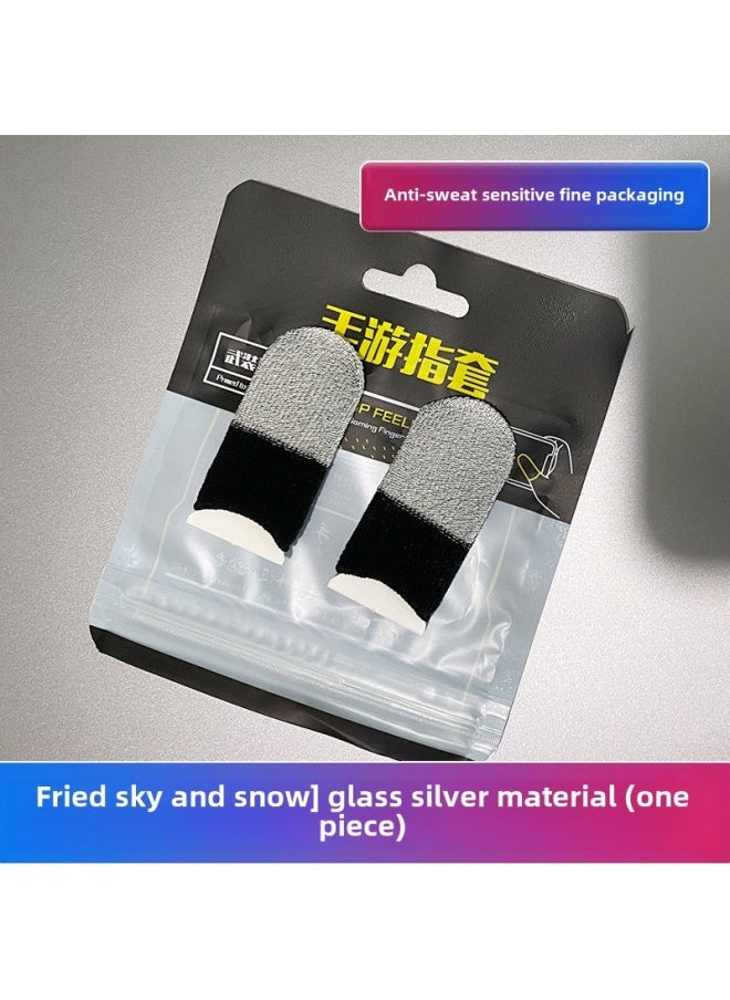 Generic Feizhi Game Finger Set Eating Chicken God Set Double Silver Cloth The Glory Of The King Peace Elite E-sports Finger Set-Product Color:* 28-pin Black Samurai Snow White Double Spell/Only  - Image 1
