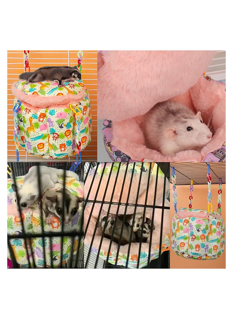 Generic Cozy Rat Hammock & Hanging Bed for Small Pets, Warm Sleeping Nest for Sugar Gliders,  s, Squirrels, Hamsters & Parrots - Perfect Cage Accessory  - Image 3