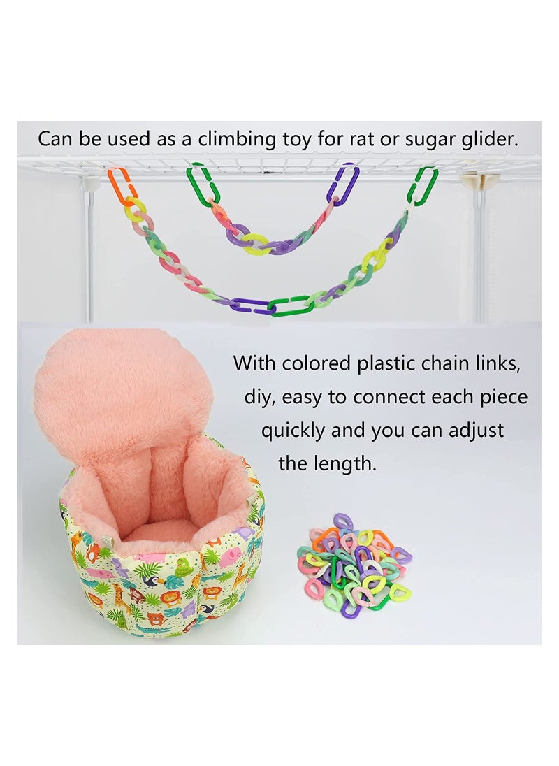 Generic Cozy Rat Hammock & Hanging Bed for Small Pets, Warm Sleeping Nest for Sugar Gliders,  s, Squirrels, Hamsters & Parrots - Perfect Cage Accessory  - Image 4