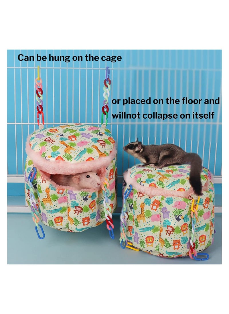 Generic Cozy Rat Hammock & Hanging Bed for Small Pets, Warm Sleeping Nest for Sugar Gliders,  s, Squirrels, Hamsters & Parrots - Perfect Cage Accessory  - Image 2