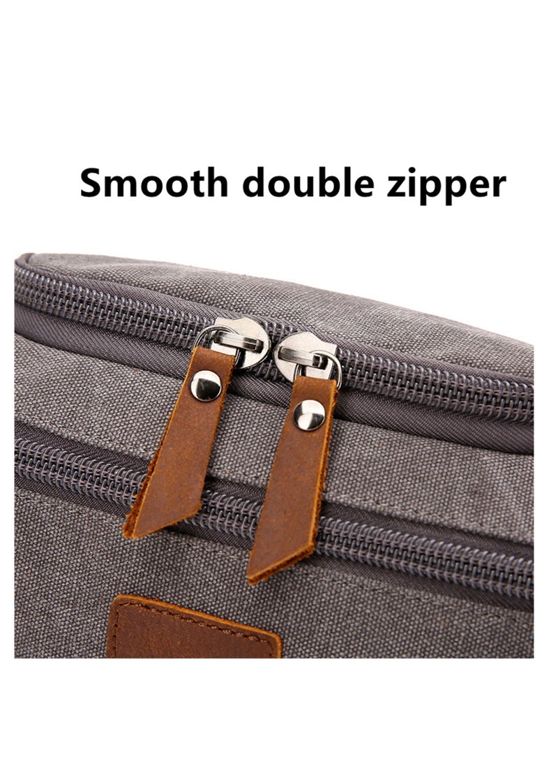 Toiletry Bags Cosmetic Bag Storage Bag Water Resistant Hanging Toiletry Large Size, Multifunctional Travel Wash Bag Handbag Men  Women Travel Travel Storage Bag Cosmetic Bag Hand Bag (Khaki) - Image 2