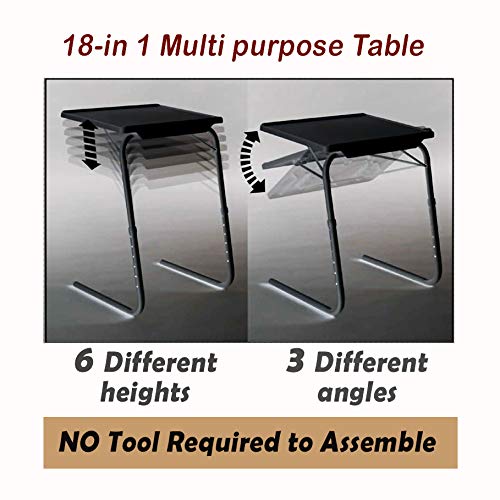 Table Magic Height Adjustable Lapdesk Multipurpose Work At Home Study Table Cherry Red Large - Image 5