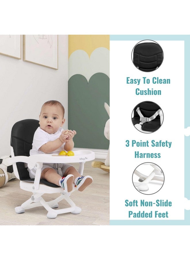 Dream On Me Munch N Go Booster Seat for Dining Table, Lightweight Compact Fold Travel Booster Seat, 3-in-1 Convertible, Four Level Height Adjustment and Easy Tray Removal - Image 3