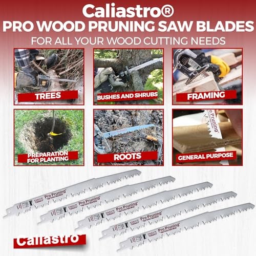 Caliastro 9-Inch Wood Pruning Saw Blades for Reciprocating/Sawzall Saws - 5 Pack - Caliastro - Image 5