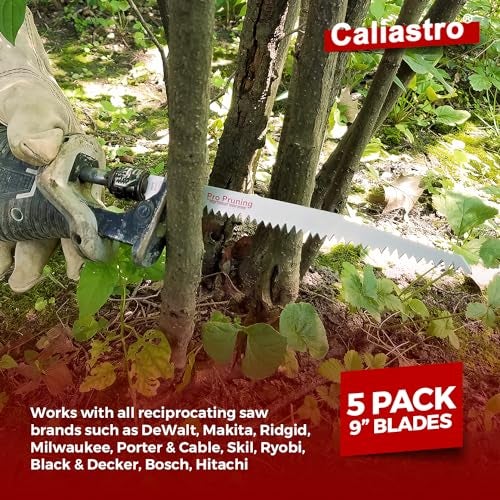 Caliastro 9-Inch Wood Pruning Saw Blades for Reciprocating/Sawzall Saws - 5 Pack - Caliastro - Image 3