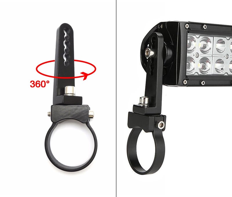 Auto Power Plus AutoPowerPlus 2 inch Aluminum Tube Clamp Bull Bar Nudge Bar Mounting Bracket For Trucks Roof Roll Cage Holder Kit Work Led HID Light Bar Mounts, 2pcs - Image 4