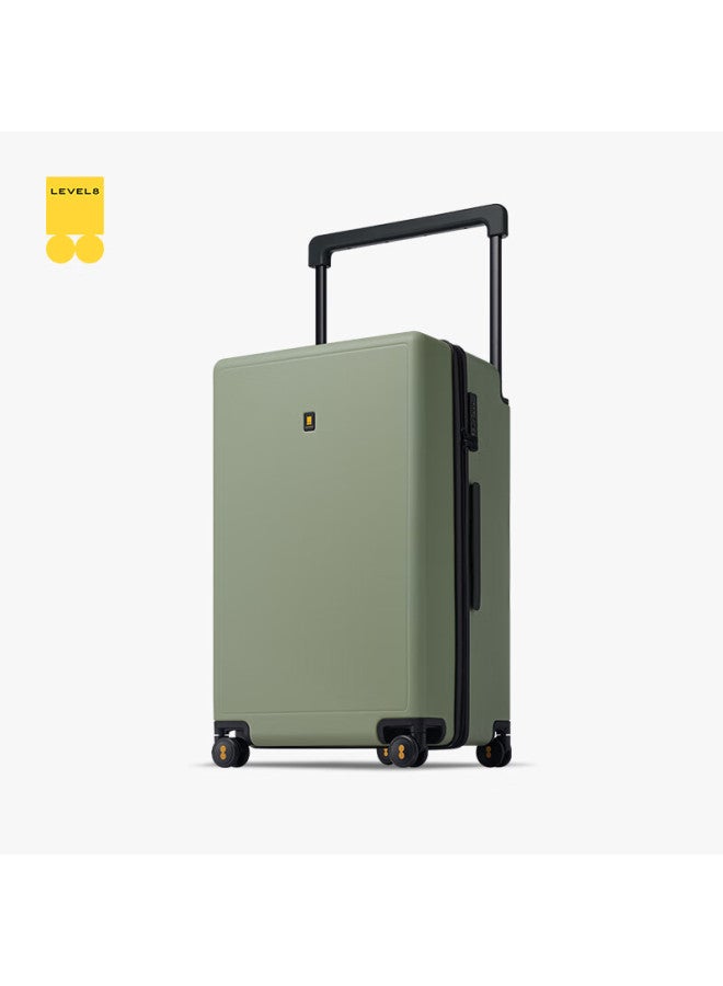 Level8 Luggage Suitcase, Uni Password Lock, Large Capacity, 360° Wheels, 26-inch Wide Handle, Travel Pc Suitcase, Green - Image 1
