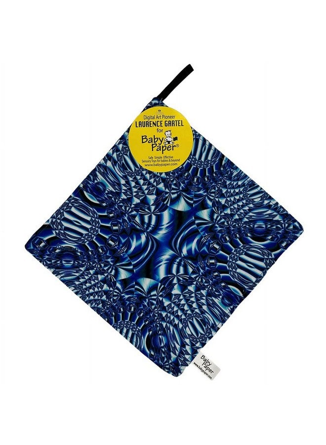 Baby Paper Larger-Sized Crinkle Sensory Toy for Babies and Children and Adults | Gartel Blue Journey Design | Non-Toxic, Washable | Great for Baby Showers