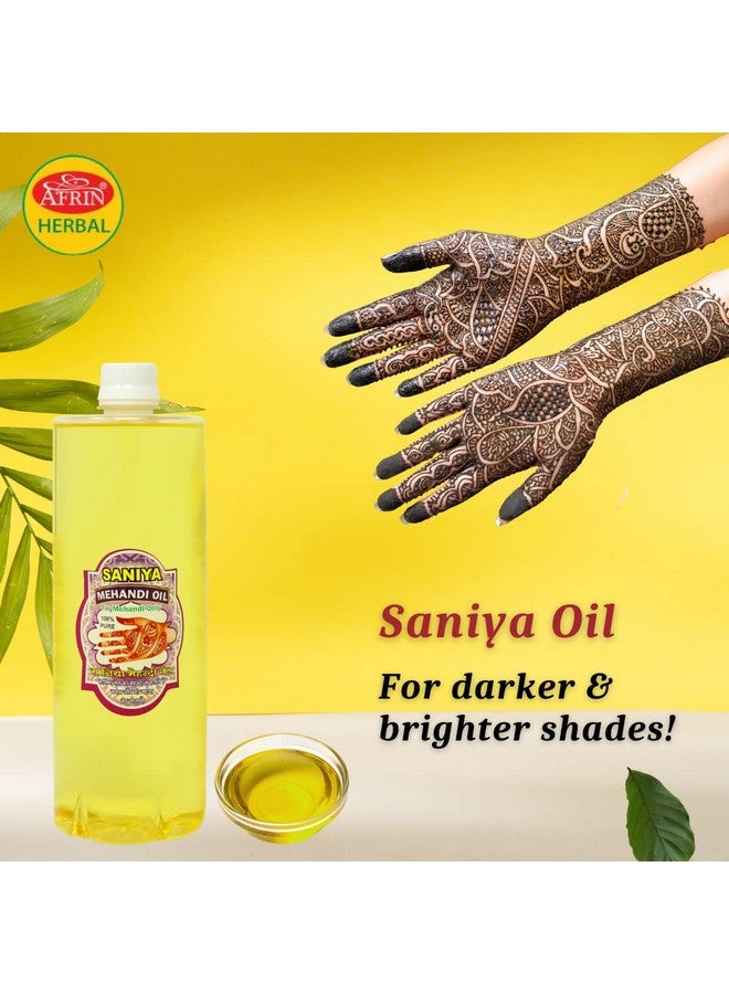 Afrin Henna Mahendi Saniya Oil For Making Mahendi Cones - 500 Ml - Image 4