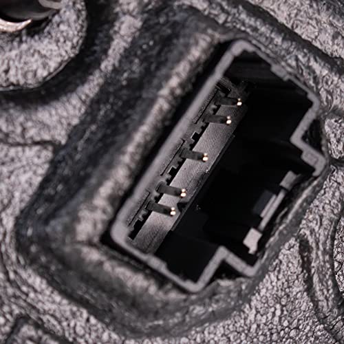 TRQ Driver & Passenger Side Power Heated Mirror Set Smooth Black Manual Fold Compatible with 2013-2019 Ford Flex FO1320444 FO1321444 - Image 4