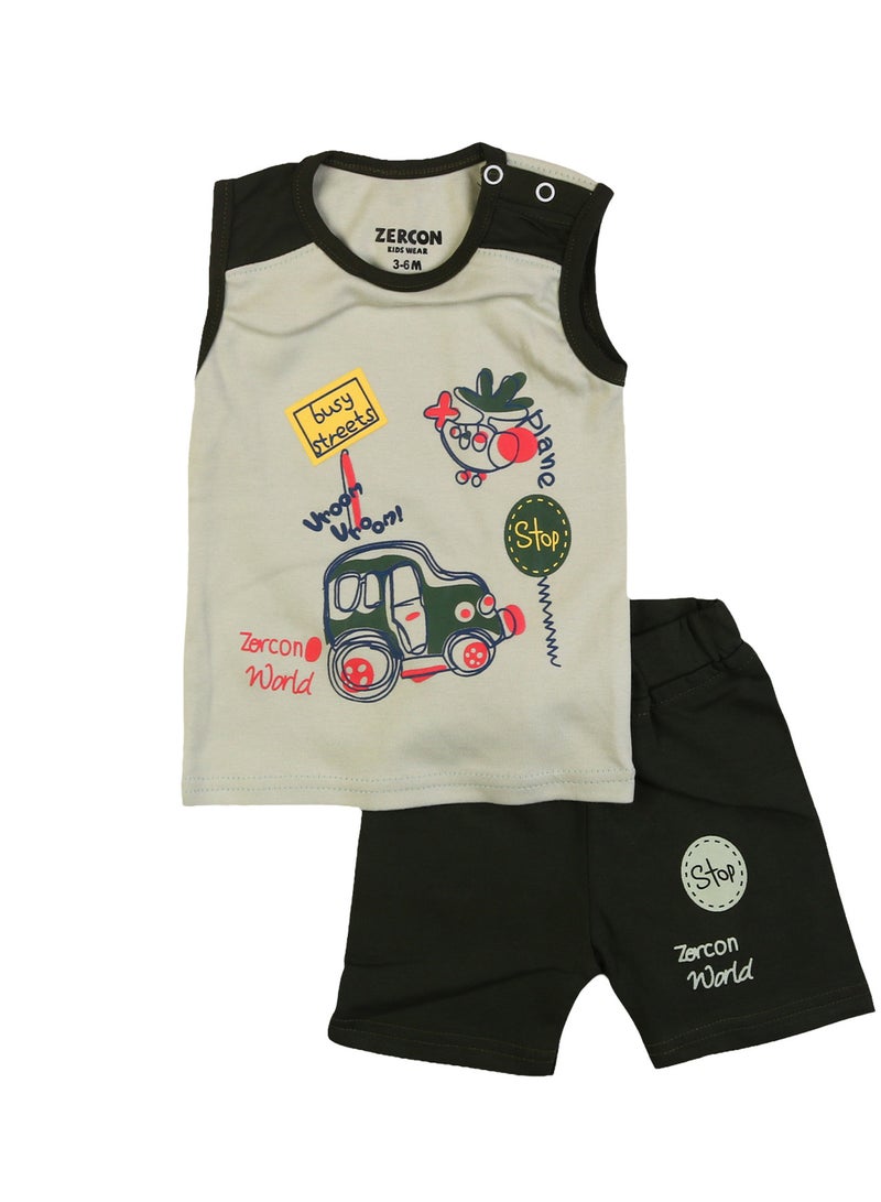Zercon Summer Pajama Set for Newborn Babies  6192 - Image 1