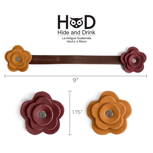 Hide & Drink Leather Rose Bag Charms for Handbags, Purse Charm for Tote & Backpacks, Ornaments for Women, Cute Keychains for Handbag, Keychain for Purses, Tassels for Bags (Multicolor) - Image 4