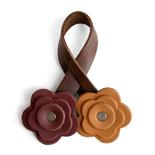 Hide & Drink Leather Rose Bag Charms for Handbags, Purse Charm for Tote & Backpacks, Ornaments for Women, Cute Keychains for Handbag, Keychain for Purses, Tassels for Bags (Multicolor) - Image 1